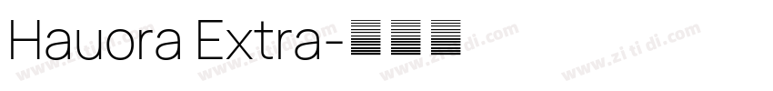 Hauora Extra字体转换